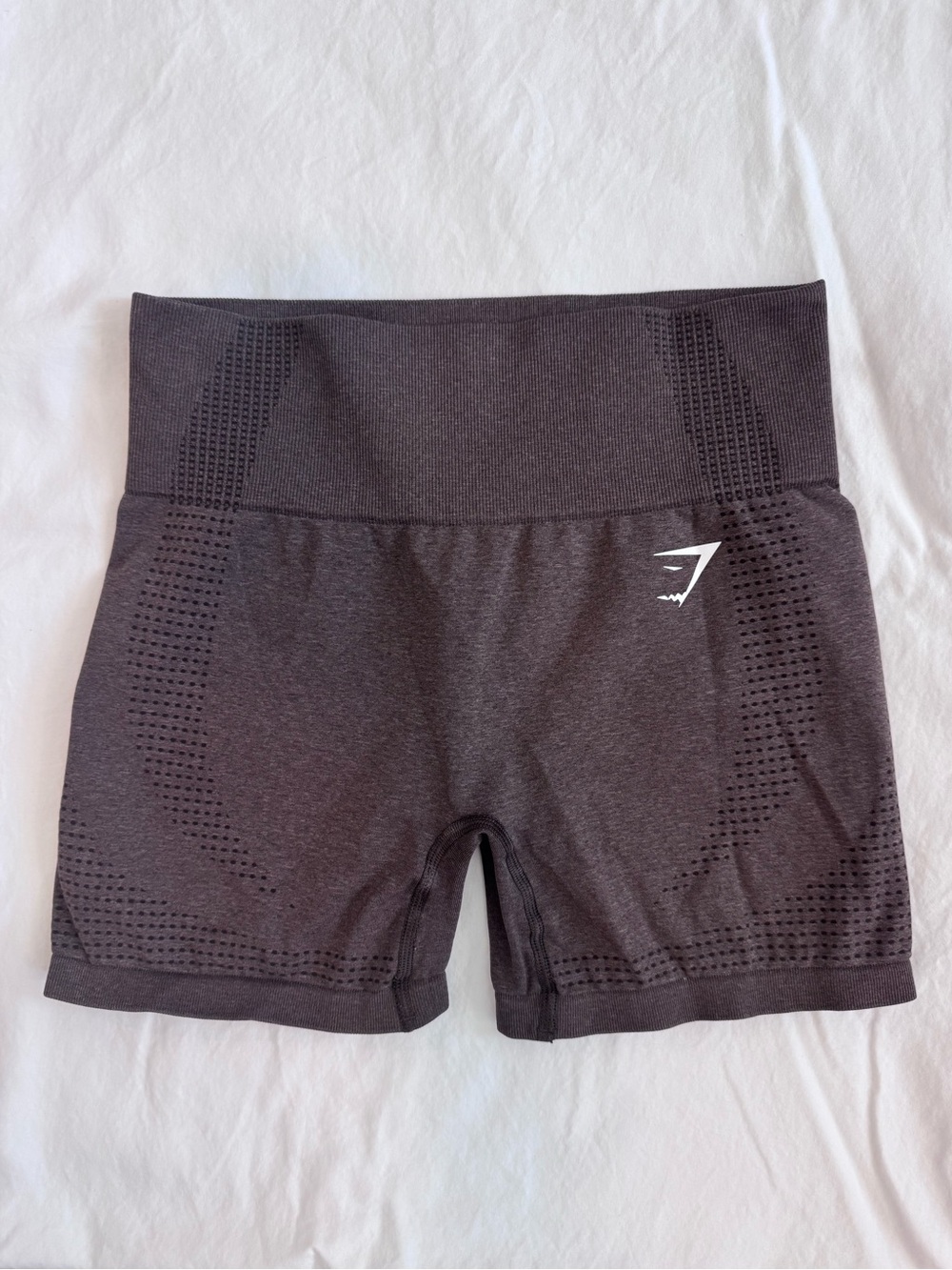 Gymshark Vital Seamless 2.0 High-Waisted Shorts | Small | Brown Marl